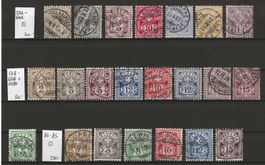 3 Serien Ziffermarken 1882 - 1906 : KP 470.--