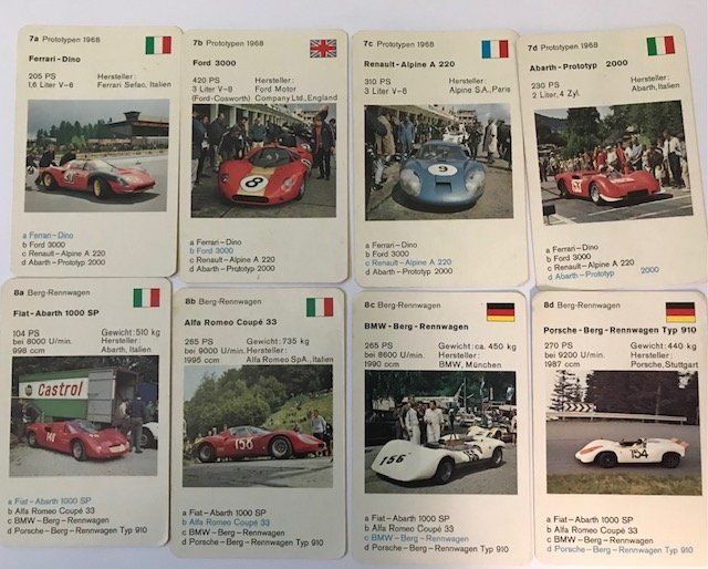 Giochi: Quartett Rennwagen 0182 – Usato da Zürich venduto da gigimai67 4