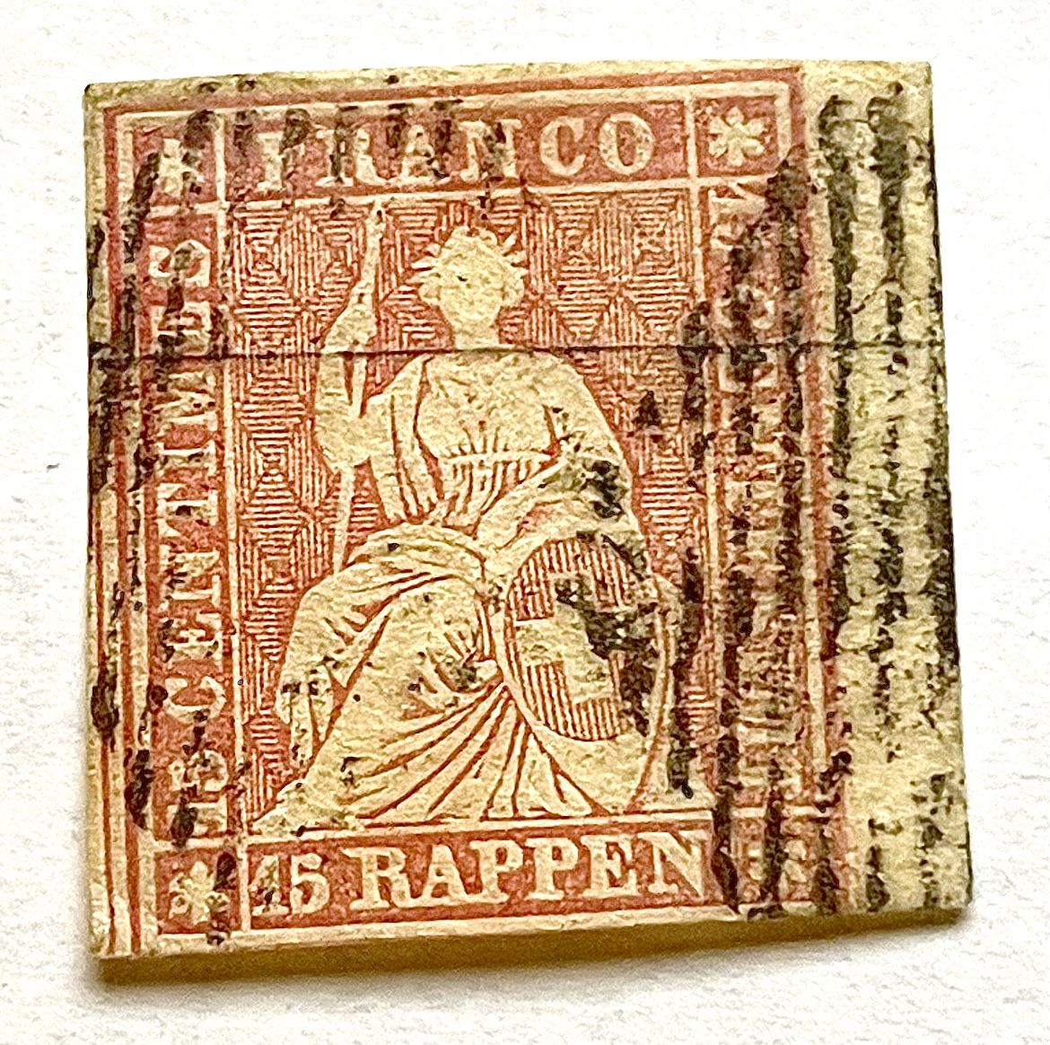 Tous les timbres: Strubel 24A schönes Stück  – D'occasion à Basel par G.SALE.2