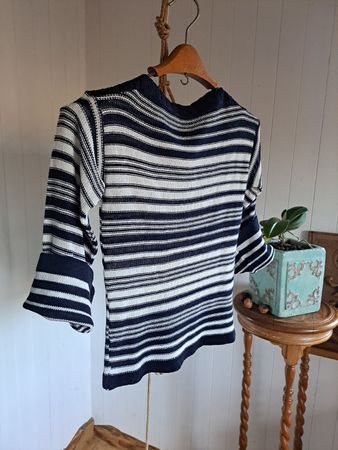 Maritimer Ringelpulli 0 XS XXS 32 / 34 Streifen Pullover