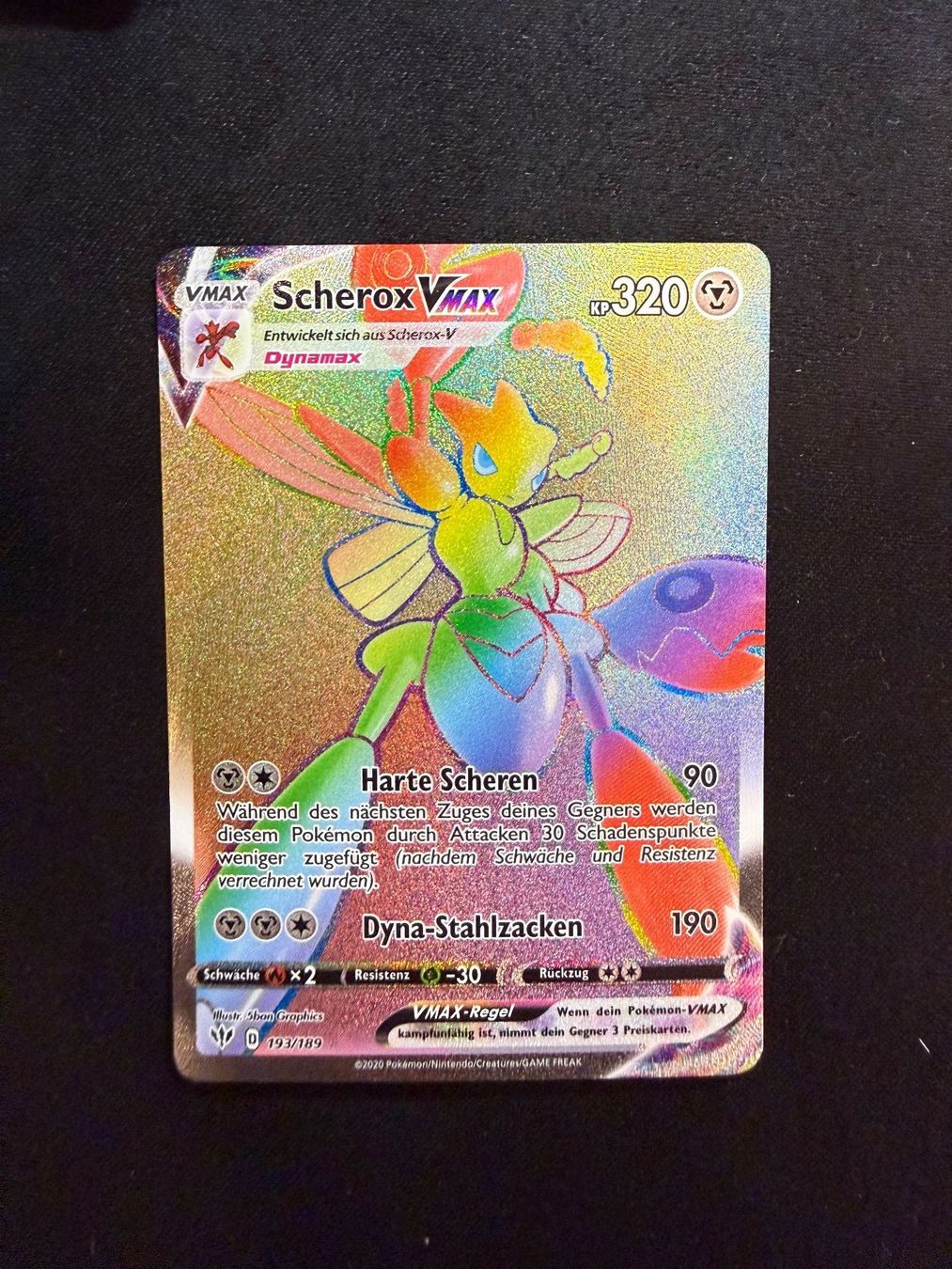 Pokémon Carte collezionabili: Pokemon Sherox VMAX 193/189 DE – Usato da Buchs SG venduto da Rheintalseller
