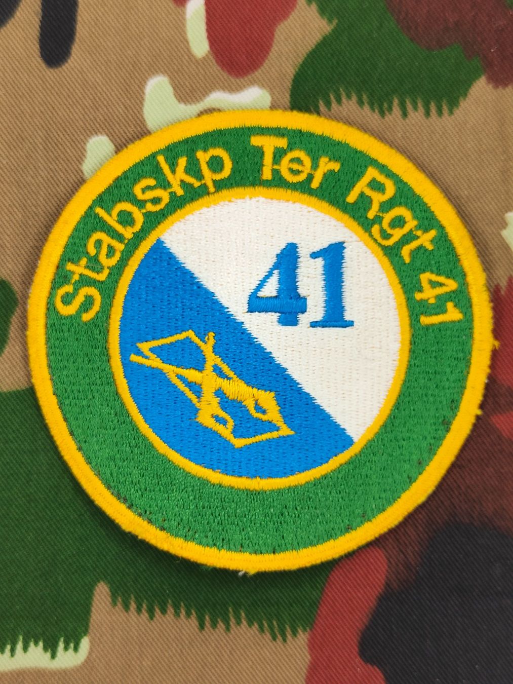 Schweizer Armee Placchette & Badge: Verbandsabzeichen Ter Rgt 41 Stabskp – Usato da Bauma venduto da SwissMilitaria