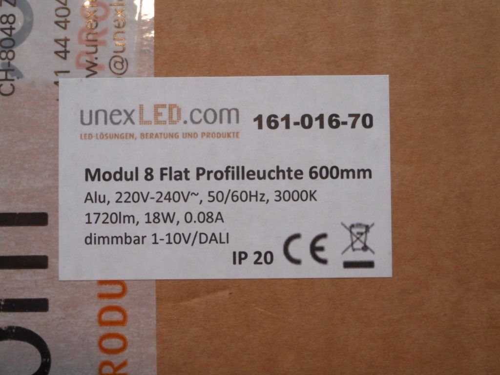 Lampade: Profilleuchte von Unex LED Modul 8 flat 600mm – Nuovo (secondo la descrizione) da Duggingen venduto da neovolt123 2
