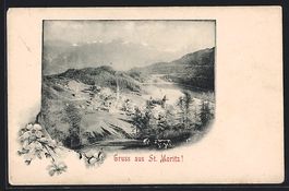St. Moritz, Gesamtansicht mit Umgebung a
