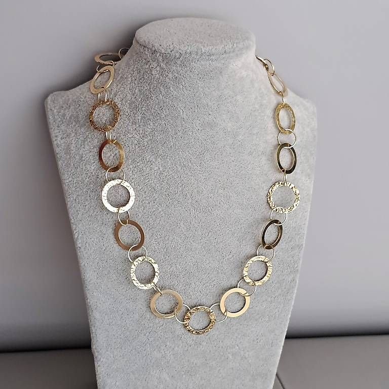 Catenine: Silber Kette Collier vergoldet – Usato da Stans venduto da wer_fd5f