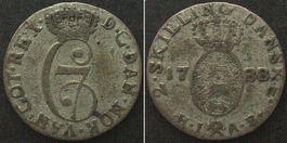 NORWEGEN 2 Skilling 1788 HIAB, CHRISTIAN VII. Silber
