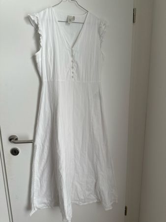 Sommerkleid Baumwolle Y.A.S weiss Grösse M 