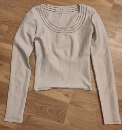 Top von Alaïa (cremerosa), Gr. XS, Wolle