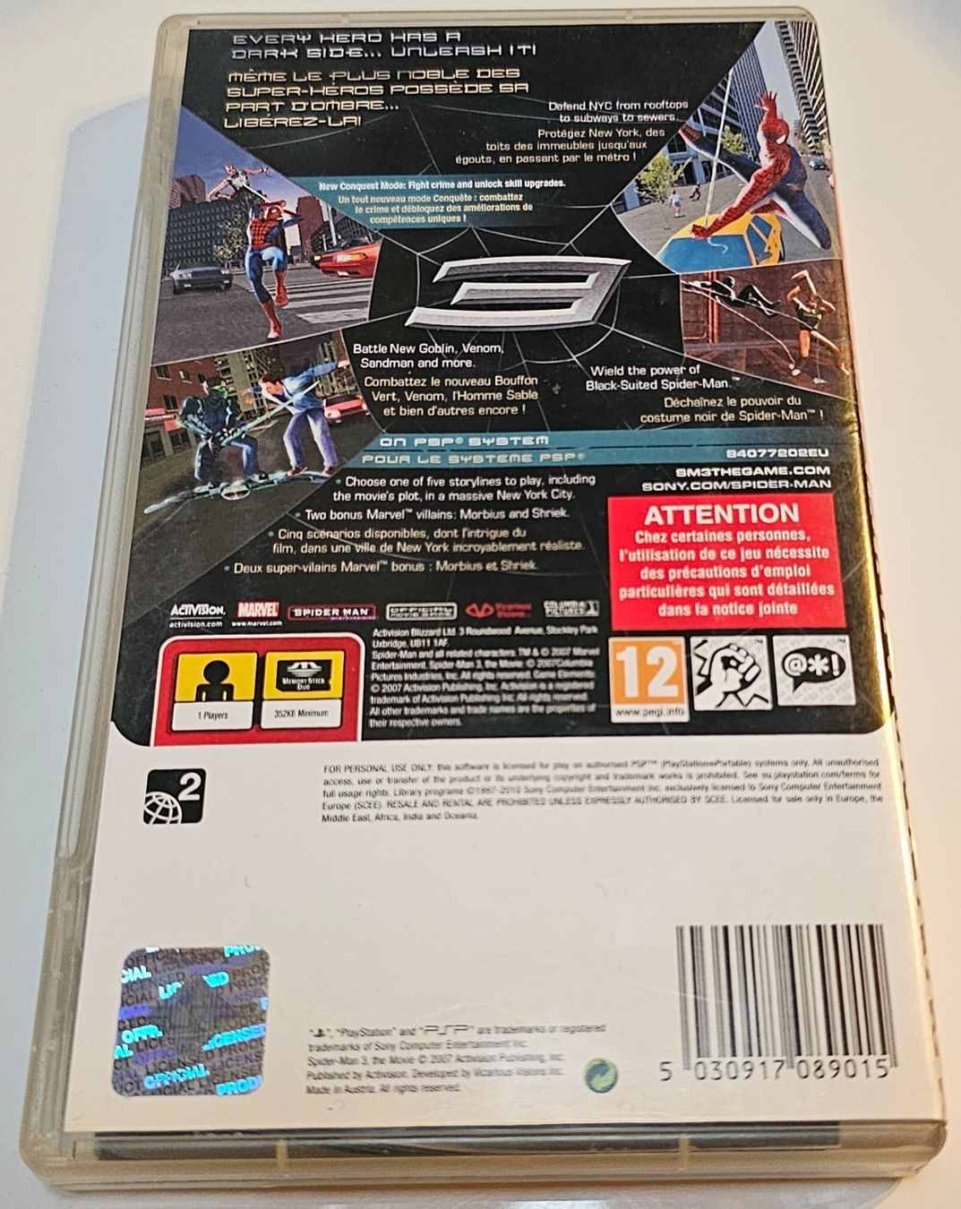 Sony Giochi: PSP Spiel - Spider-Man 3 – Usato da La Garde venduto da The_Hammer76 1