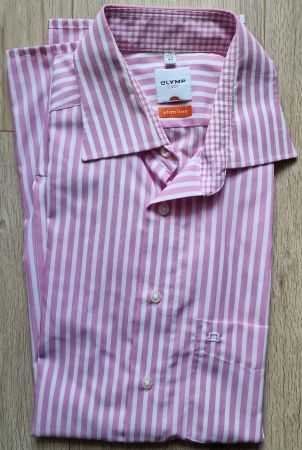 OLYMP Luxor Slimline Herren Hemd langarm Grösse 40 NEUWERT