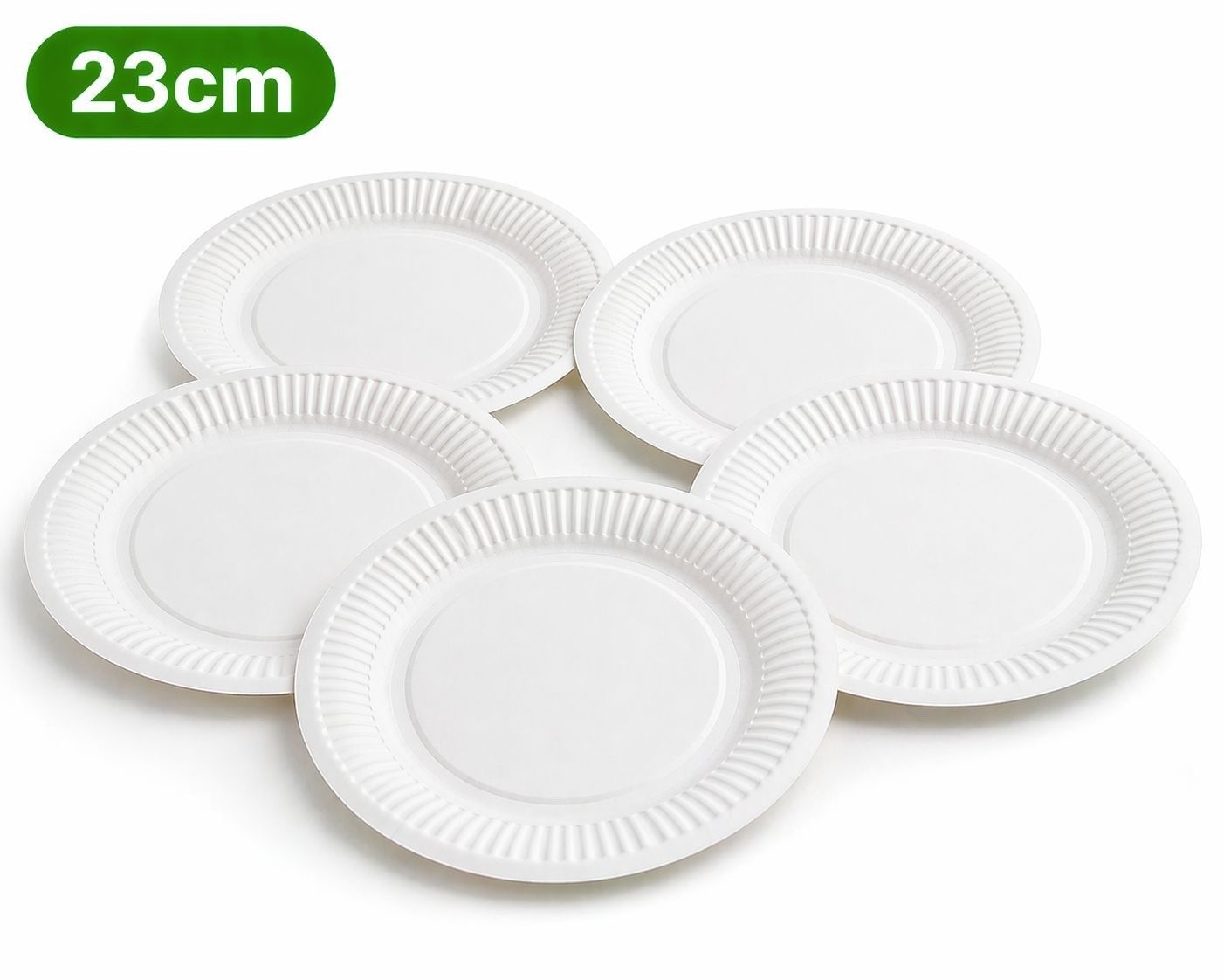 Piatti: 1000  Pappteller 23cm Weiß Stabil Einwegteller Party Teller – Nuovo e nell'imballaggio originale da Bülach venduto da StoreInShop.com 1
