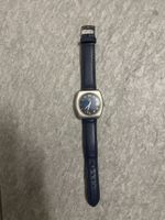 Revue Thommen Herrenuhr blau Lederarmband gebraucht