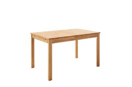Tisch BASCO Wildeiche massiv 125/165 x 80 cm ausziehbar