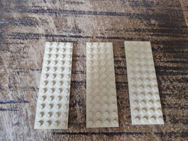 lego 3029 lot de 3 pièces Tan Plate 4 x 12