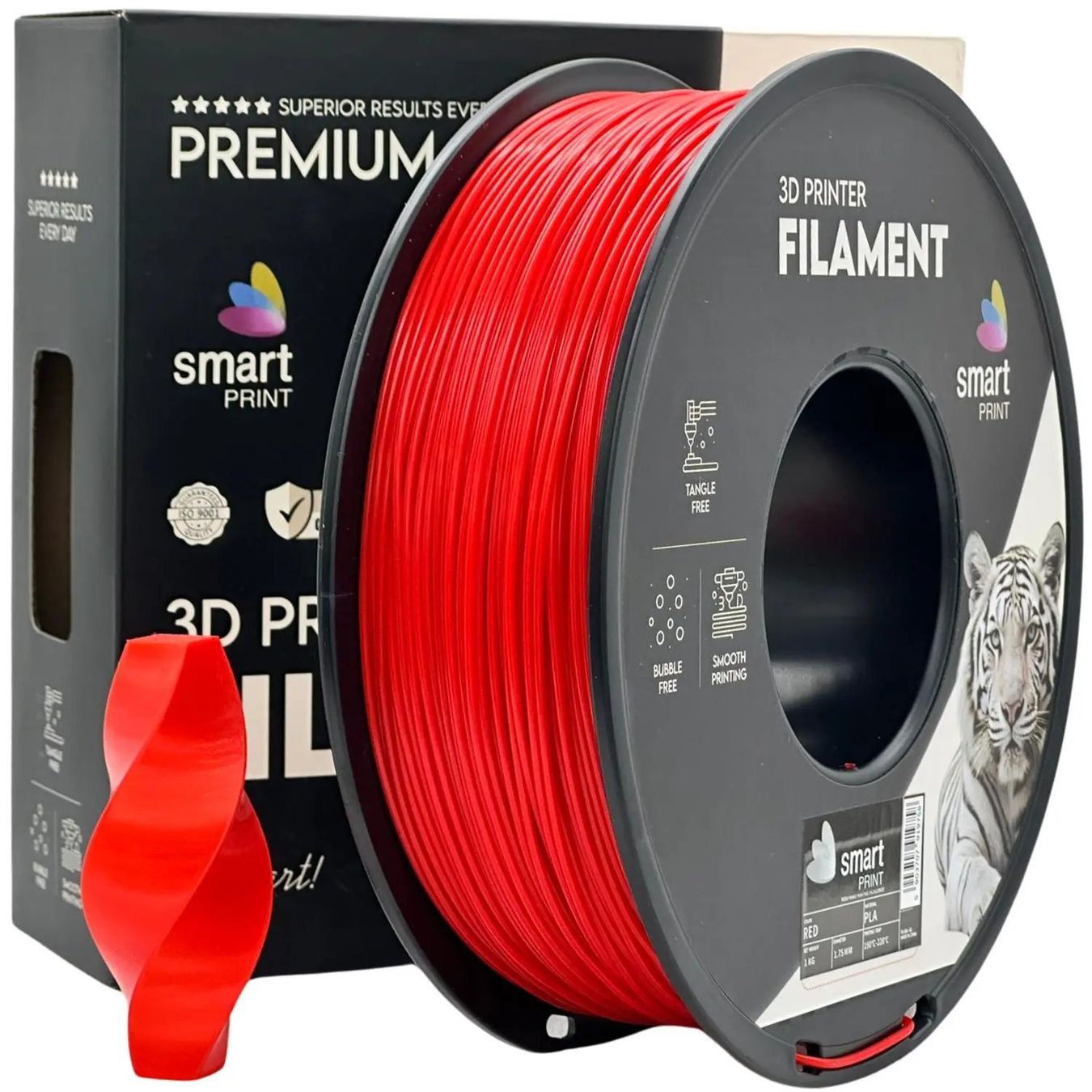 3D Drucker: PLA+ Filament, 1.75 mm, 1 kg, Rot – Neu und originalverpackt aus Uffikon von DisimaTec