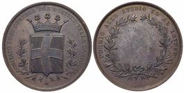 Italien, Como, Preismedaille o.J., Studium u. Arbeit, RR!