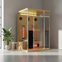 Infrarotsauna ROMA120 + Vollspektrumstrahler - 120x105x190cm