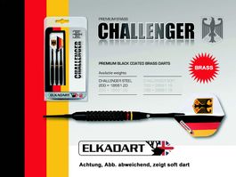 Elkadart Dartpfeile CHALLENGER 3 Soft-Tip-Pfeile & Etui 16g