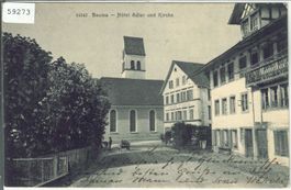 Bauma - Hotel Adler und Kirche