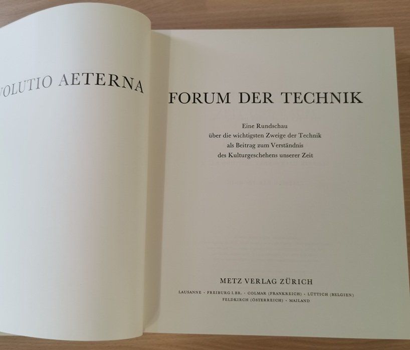 Livres: Forum der Technik - Technik überwindet Zeit + Raum (Buch) – D'occasion à Wilen b. Wollerau par morethanmusic 1