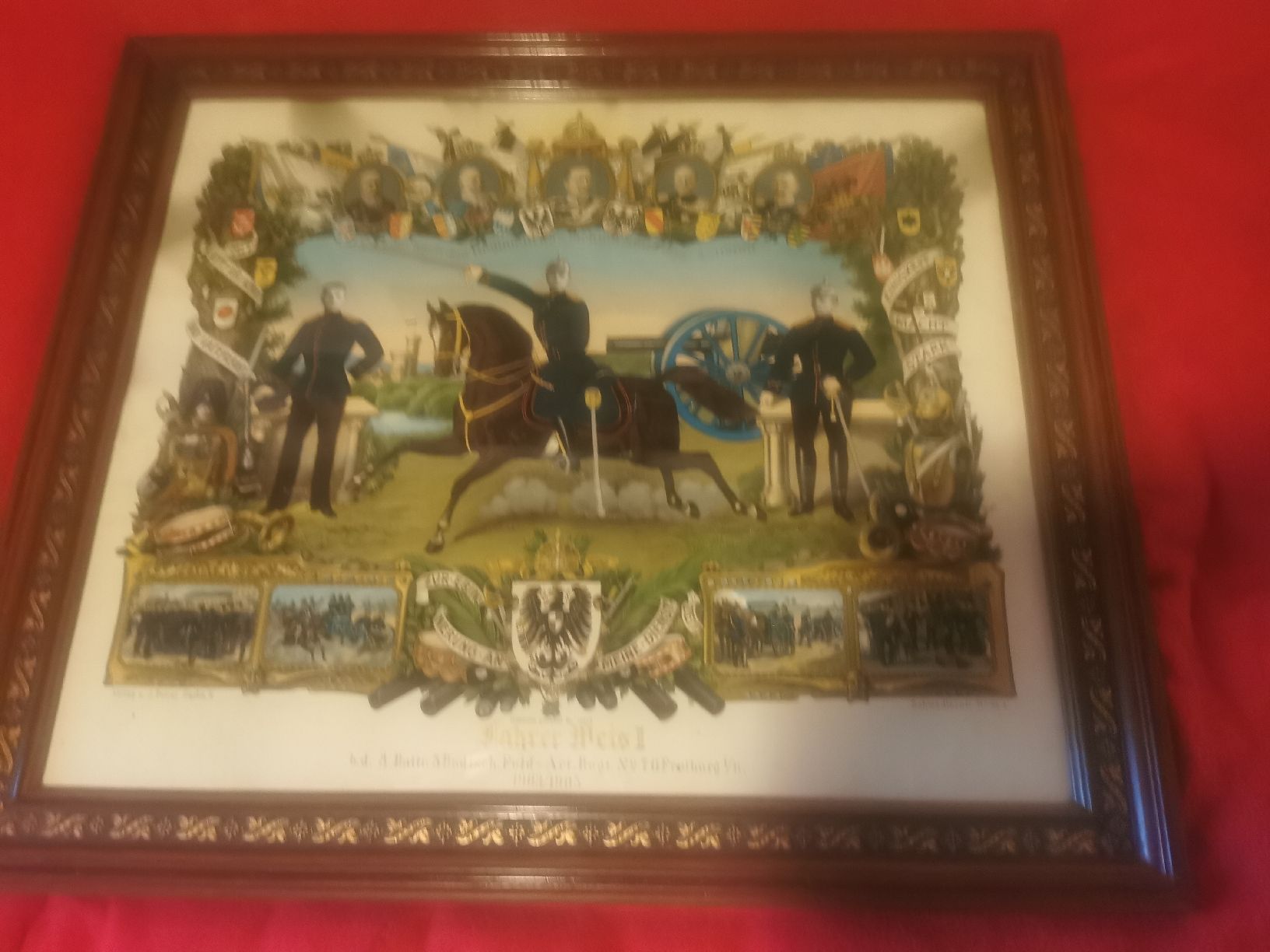 Poster & Bilder: Historisches Erinnerungs Bild eines Feld Atteleristen 1905 – Gebraucht aus Mellingen von fra_g7y8 2