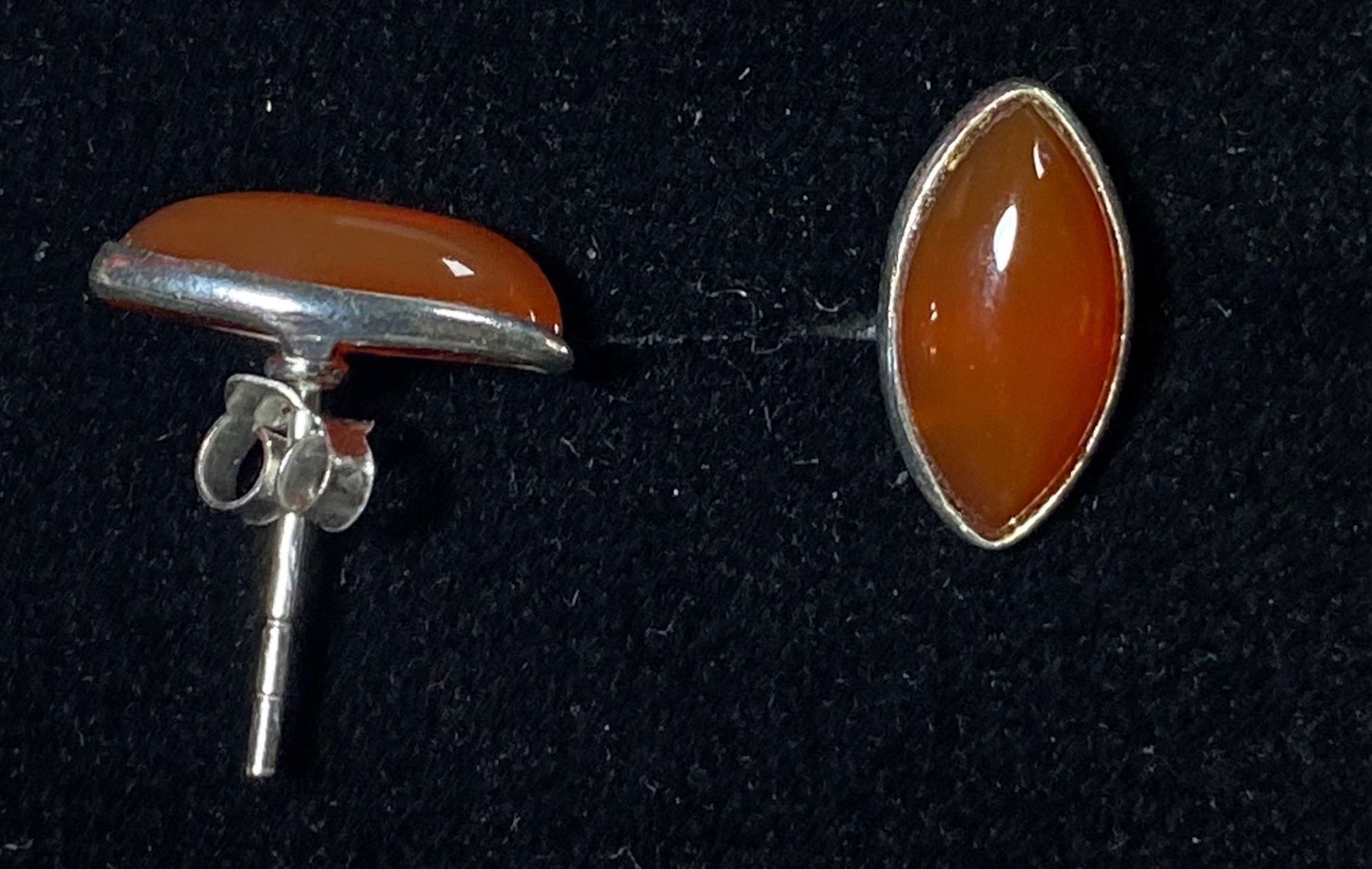 Orecchini pendenti & Orecchini a lobo: Roter Achat - schlichte Silber 925 Ohrstecker – Nuovo e nell'imballaggio originale da Laax venduto da kri_95f5 5