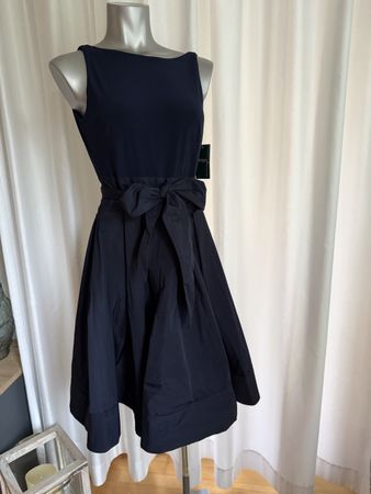 Ralph Lauren Navy Dress Size 4 Evening New
