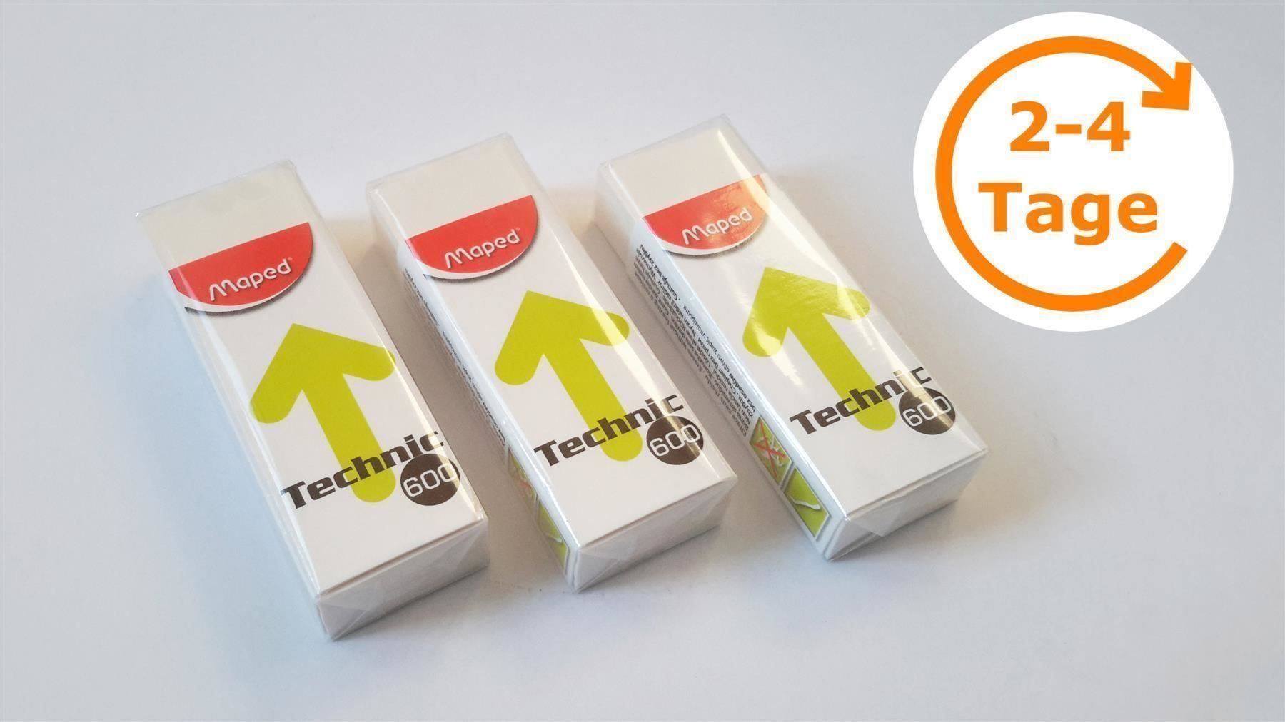 Altro in Scrittura & Disegno: Radiergummi, 3er-Set, Maped Technic 600 – Nuovo e nell'imballaggio originale da St. Gallen venduto da cointec