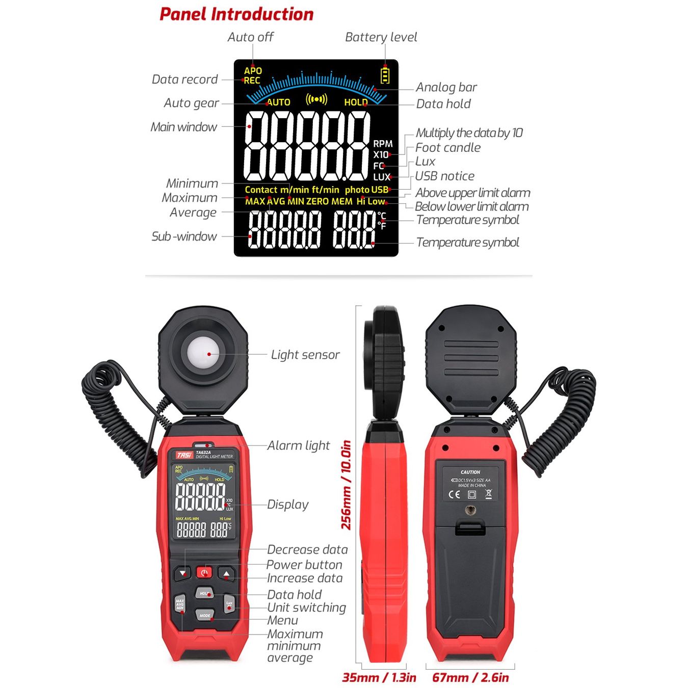 Misurare: PROFI LUXMETER - 0-200000 LUX - DIGITAL LCD LICHTMETER – Nuovo e nell'imballaggio originale da Kriens venduto da swissgadget 8