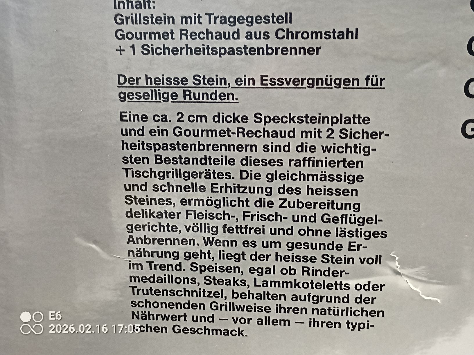 Griglie: Gourmet Grill Heisser Stein – Nuovo e nell'imballaggio originale da Zürich venduto da Mitzi6 8