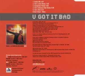CD: USHER (CD-Maxi mit 6 Tracks) U Got It Bad – Usato da Zürich venduto da Tarafo5 1