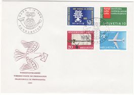 FDC Satz SBK-Nr. 351-354 (Werbe- und Gedenkmarken 1960)
