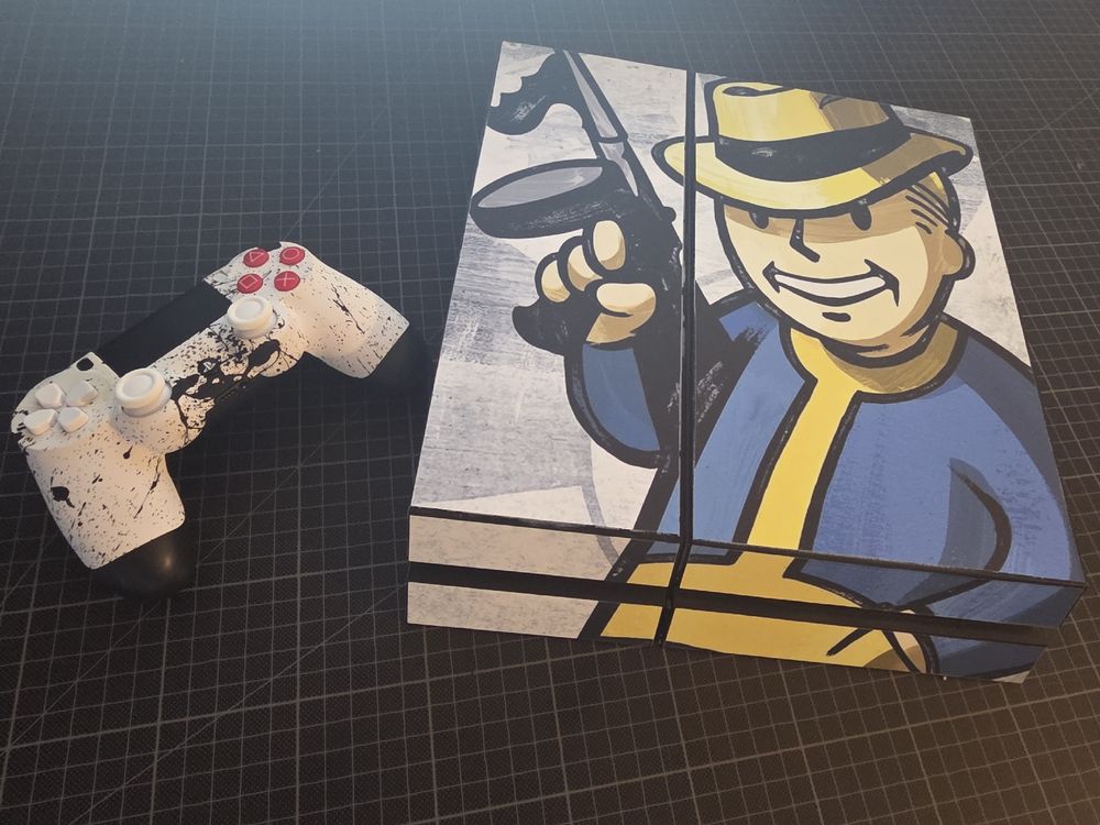 Sony Playstation 4 im Fallout Design, mit Controller! (Gebraucht) in ...