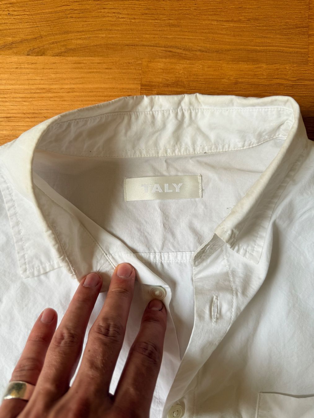 Camicie: Weisses Oversize Hemd Herren – Usato da Zürich venduto da Basilou98 3