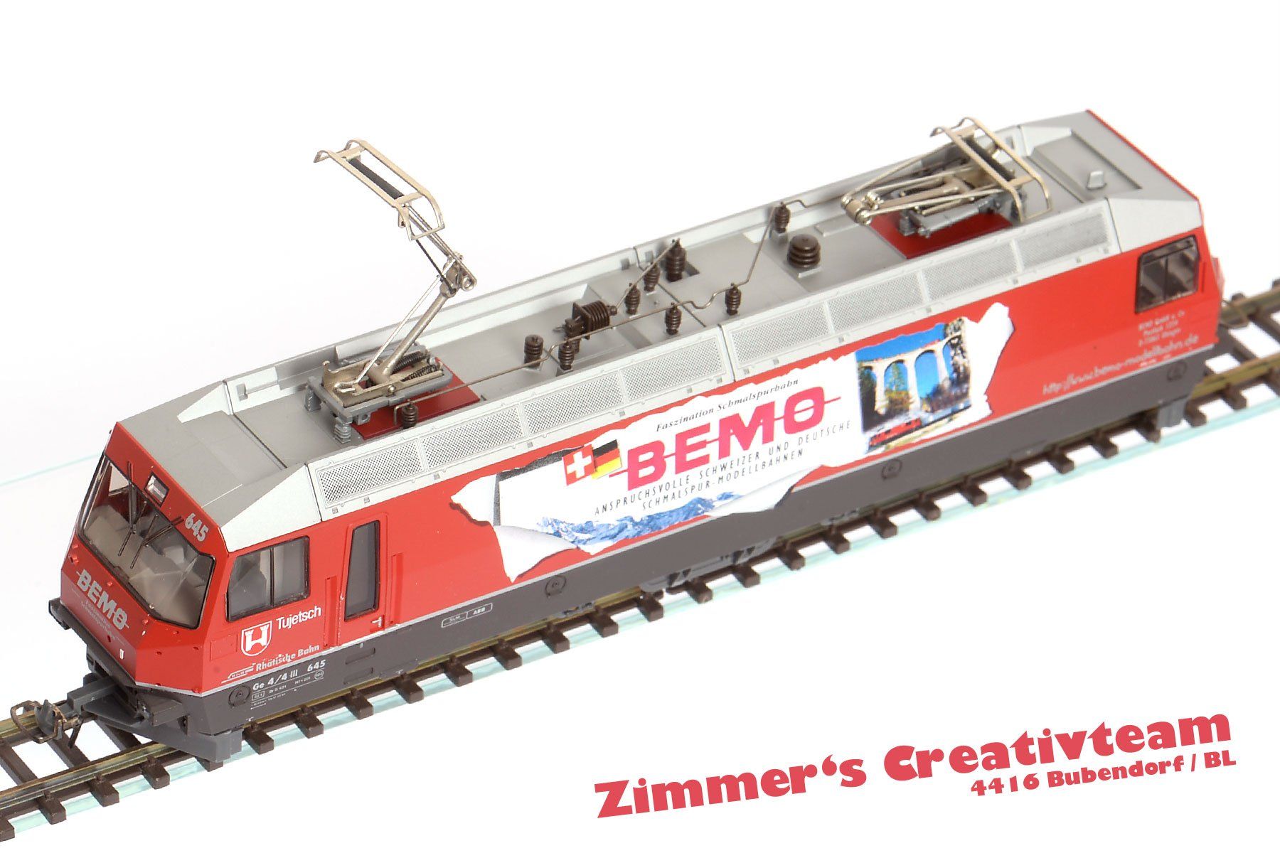 Bemo Modelleisenbahnen: BEMO RhB Werbelok BEMO Ge 4/4 III, OVP 1259 115 – Gebraucht aus Bubendorf von zimmers_creativteam 2