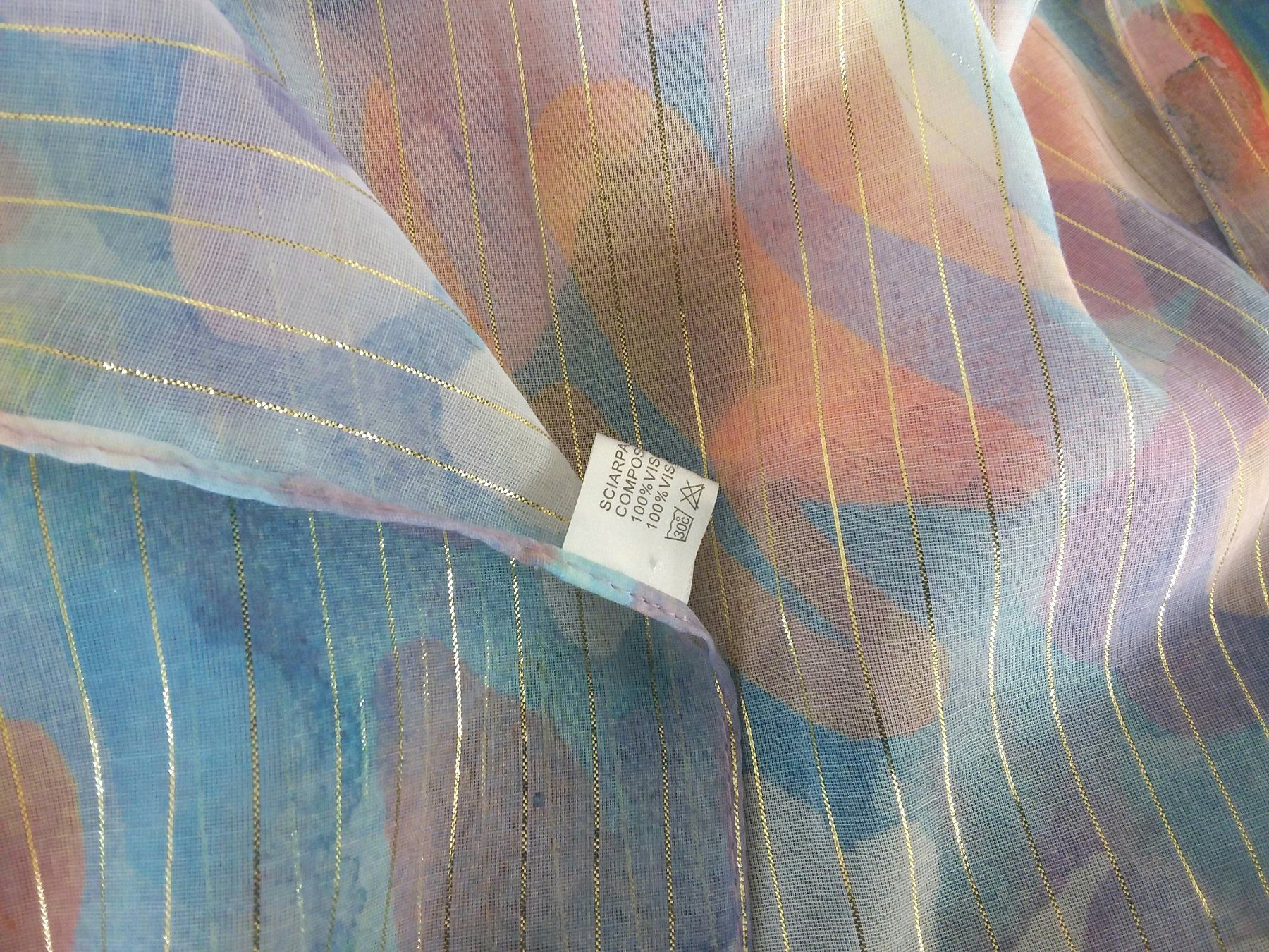 Foulards, Tücher & Schals: 2 wunderschöne Schals mit Goldfäden, Viskose – Neu (gemäss Beschreibung) aus Immensee von Btrutmann 7