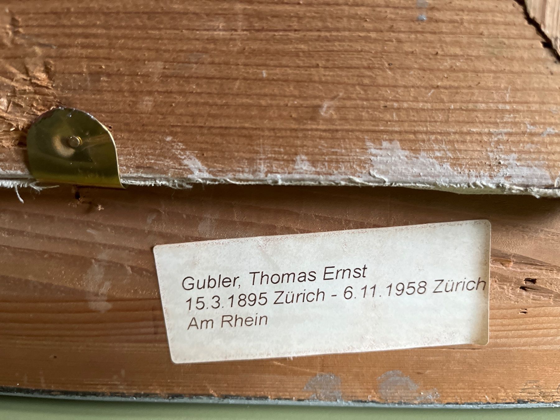 Gemälde: Ernst Thomas Gubler Zürich – Gebraucht aus Untervaz von Kunstegga 4