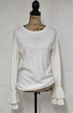 Pullover, Creme-Weiss, Gr. S /M !