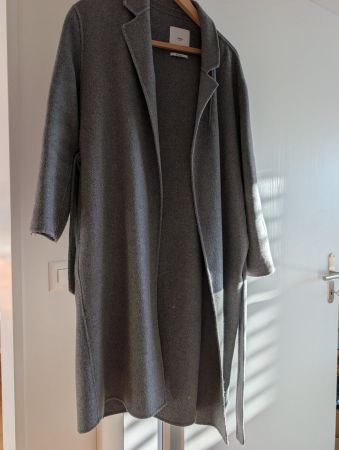 Mantel MNG grau Wolle Mischgewebe gebraucht guter Zustand