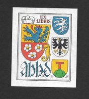 Ex-libris héraldique Augustinus H. HENKEL VON DONNERSMARK