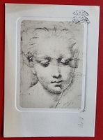 AK ITALIA ARTE STUDIO PER UNA MADONNA RAFFAELO SANZIO 1954