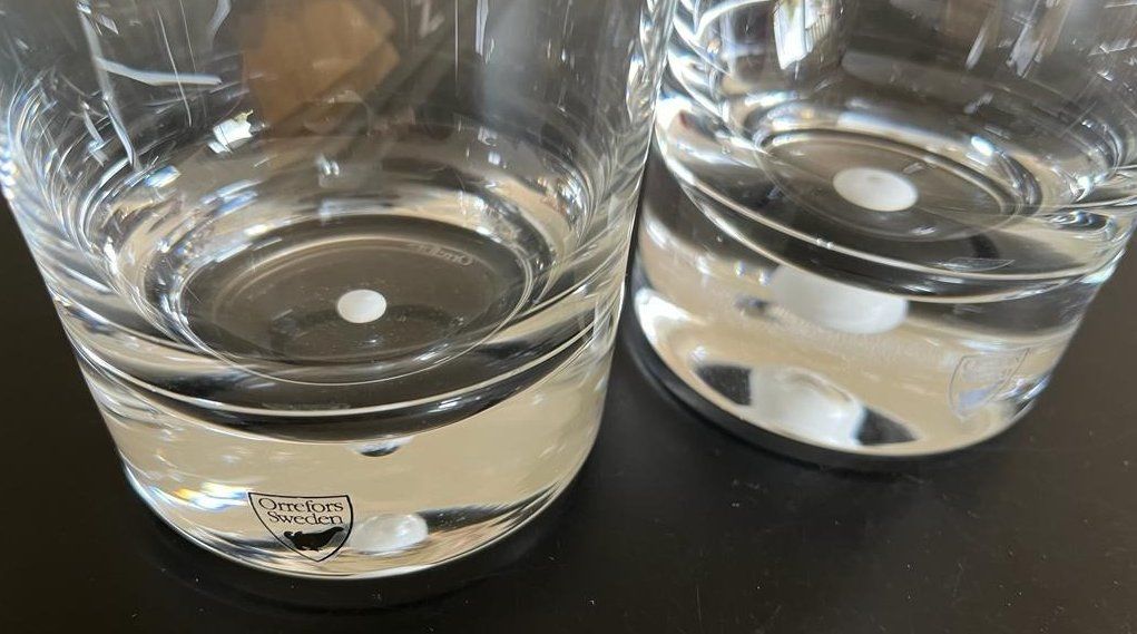 Bicchieri: Orrefors Intermezzo Satin Whiskyglas 2-er Set – Nuovo (secondo la descrizione) da Münchenstein venduto da baselina 1