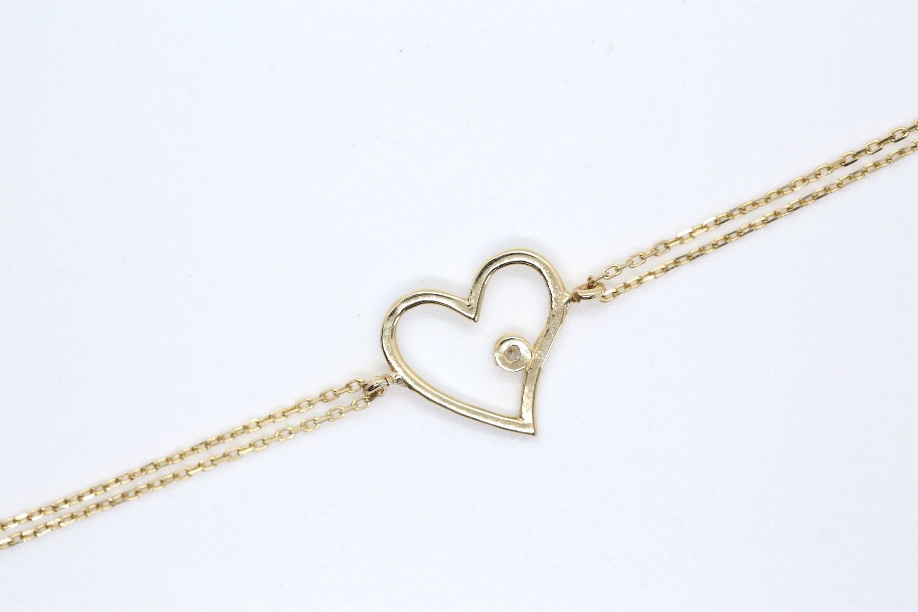 Bracciali & Braccialetti: Armkette mit Herz 14K – Usato da Reinach BL venduto da Han-Numismatik 4
