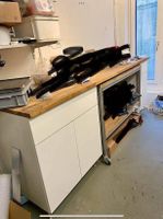 Werkstatteinrichtung mit solidem Werkstattwagen (nur Möbel)
