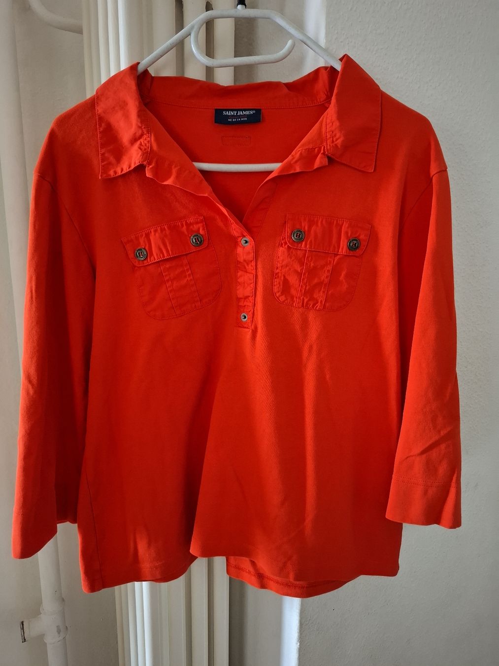 Camicette: Saint James, Polo chemisier, rouge, taille L – Nuovo (secondo la descrizione) da Le Locle venduto da sAm_2112 1