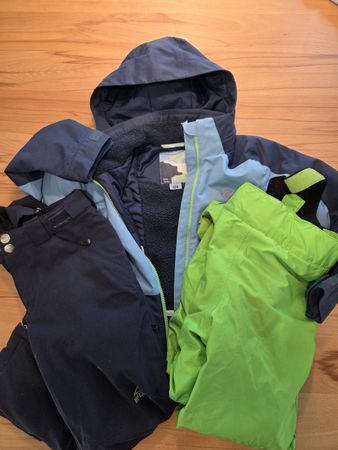 Skianzug Set McKinley und Ziener blau grün Grösse 128