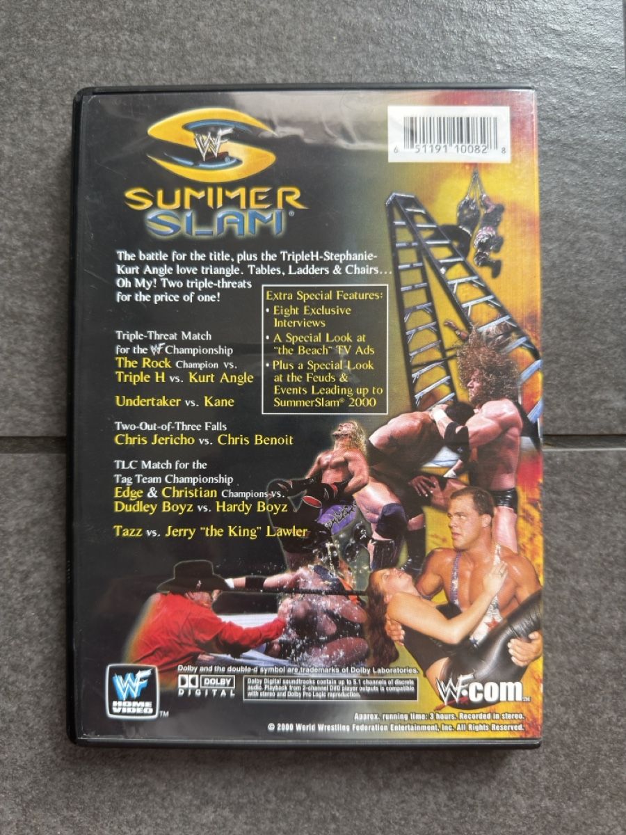 Tutti i DVDs: WWF/WWE SummerSlam 2000 DVD – Usato da Zürich venduto da cENS0R 1