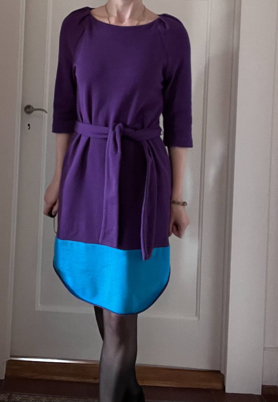 Robes: Magnifique robe cocktail S coton violet – D'occasion à Pully par Artemisya