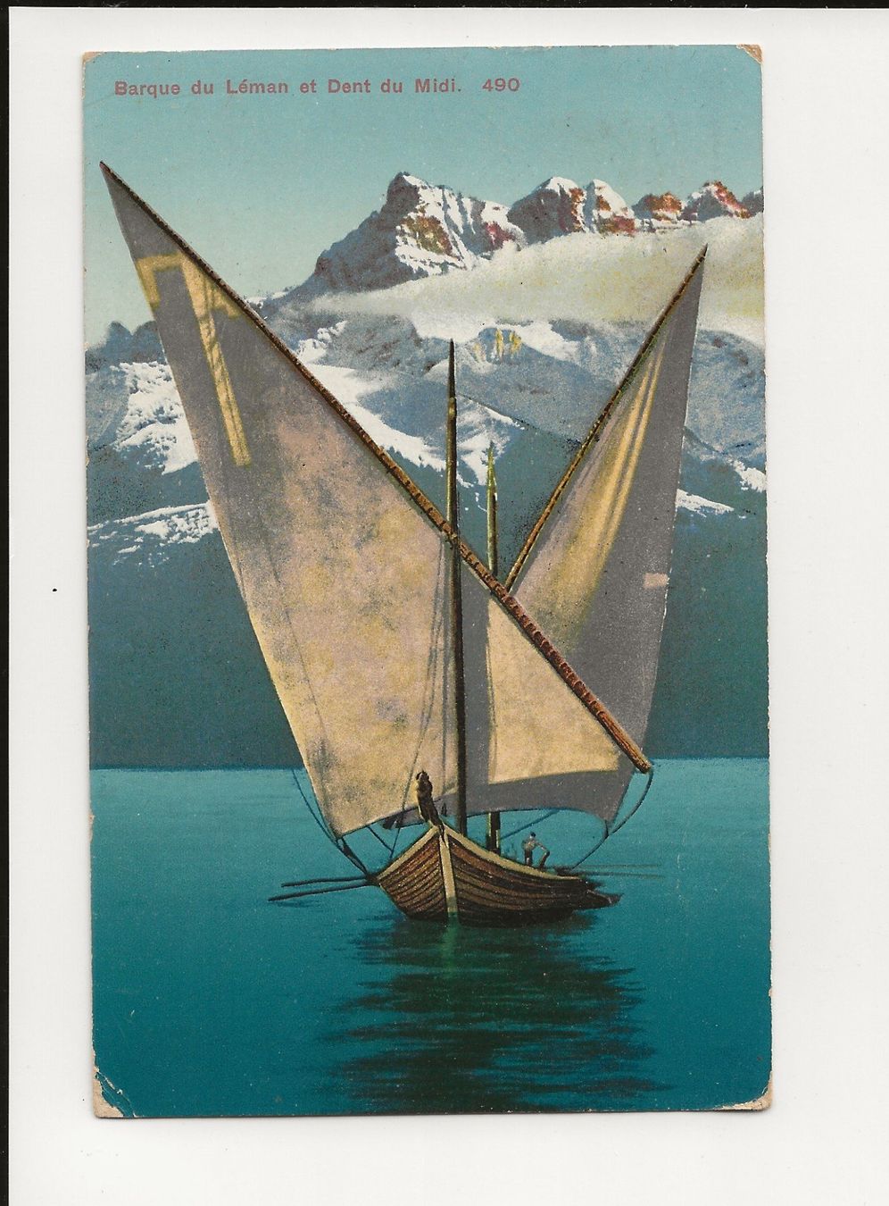 Cartoline postali: AK 1913 Barque du Leman et Dent du Midi – Usato da Greifensee venduto da 315WDO