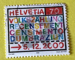 Nr.1005 GESTEMPELT Volkszählung 2000  Siehe Original Fotos.